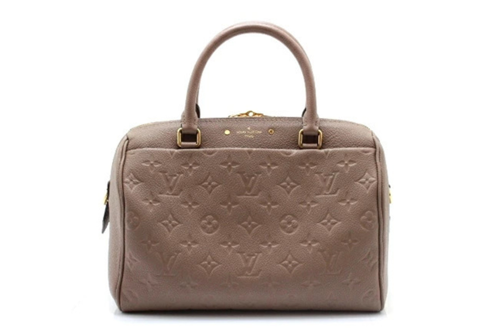 LOUIS VUITTON Speedy Bandouliere NM Empreinte Taupe Gray Glac
